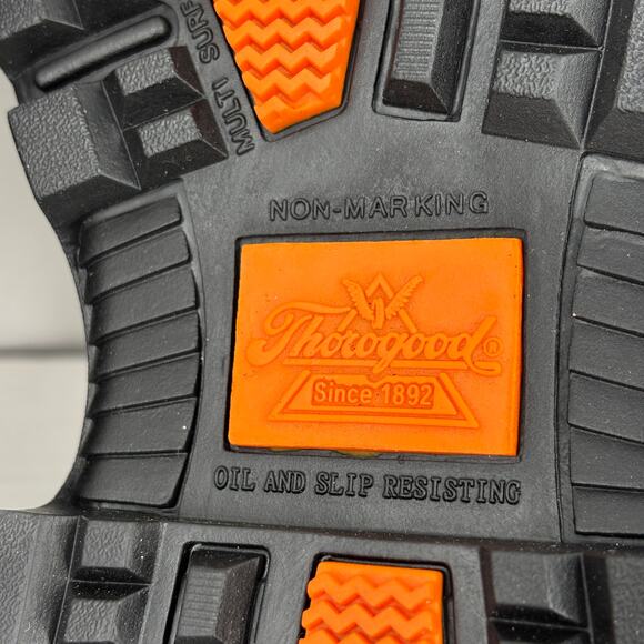 Thorogood Oxford Safety Shoes Mens Size 8.5 Black Leather Composite Toe ASTM EH - Picture 9 of 12